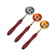 Seal Wax Melting Spoon with Long Wooden Handle – Gold, Silver & Copper - Retail Maharaj