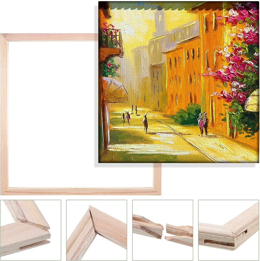 Professional Stretched Canvas 100 Percent Cotton Pre Primed Artist Canvas - Retail Maharaj