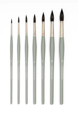 Retail Maharaj Round Brush Set of 7 Squirrel Synthetic - Retail Maharaj