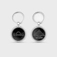 Metal Key Chain - Steel Finish - Retail Maharaj