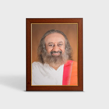 Photo Frame 12 x 16 inch (Sparkle) | Premium Frame featuring Gurudev Sri Sri Ravi Shankar - Retail Maharaj