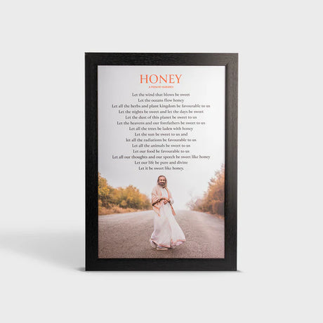 Photo Frame 16 x 24 inch (Poem - Honey) | Featuring Gurudev Sri Sri Ravi Shankar - Retail Maharaj