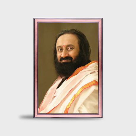 Photo Frame 28 x 40 inch (Sparkle) | Premium Frame featuring Gurudev Sri Sri Ravi Shankar - Retail Maharaj