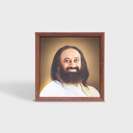 Photo Frame 12 x 12 inch (Sparkle) | Premium Frame featuring Gurudev Sri Sri Ravi Shankar - Retail Maharaj