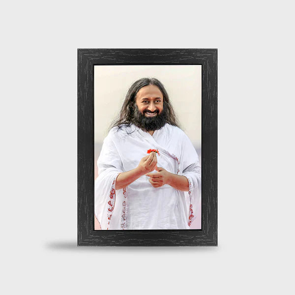 Photo Frame 4 x 6 inch  | Premium Frame featuring Gurudev Sri Sri Ravi Shankar - Retail Maharaj