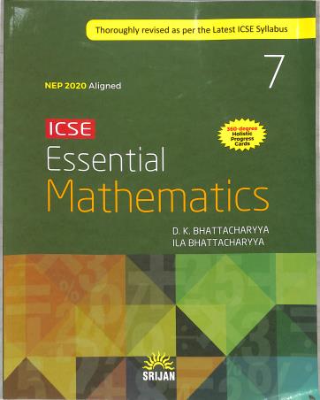 ICSE Essential Mathematics 7 - Retail Maharaj