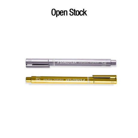 Staedtler Metallic Marker Open Stock Gold and Silver Decorative Pen - Retail Maharaj