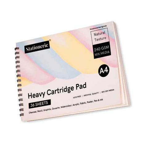 Stationerie Artists Heavy Cartridge A4 Pad 240 GSM 36 Sheets - Retail Maharaj