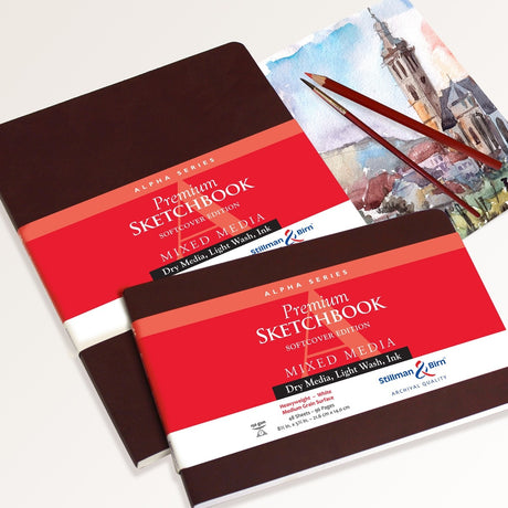 Stillman and Birn Alpha Series White Sketchbook for Dry Media Ink and Light Wash - Retail Maharaj