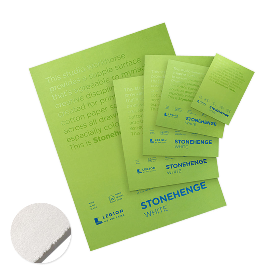 Legion Stonehenge White Drawing Pad – 250 GSM, 100% Cotton (Open Stock) - Retail Maharaj