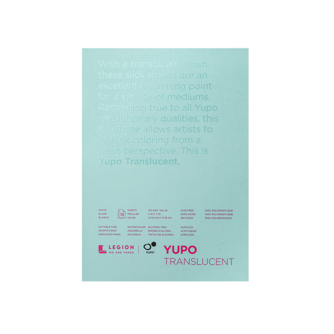 Legion YUPO® Translucent Synthetic Paper Pad – 153 GSM (Open Stock) - Retail Maharaj