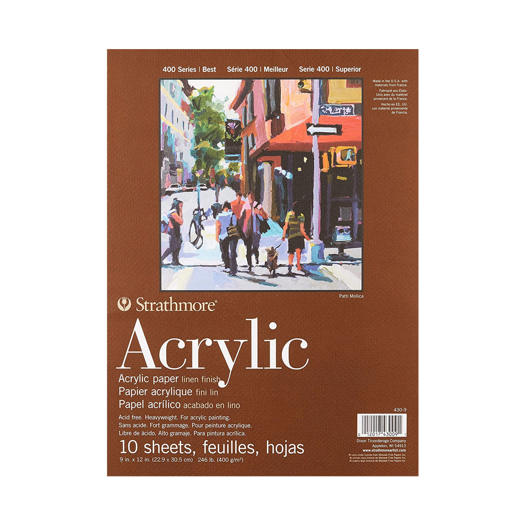 Strathmore 400 Series Heavyweight Linen Acrylic Painting Pad 400 GSM - Retail Maharaj