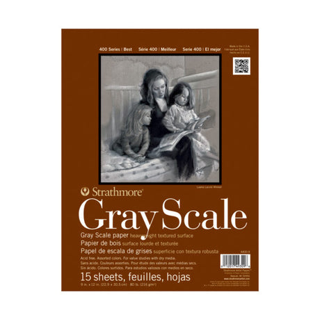 Strathmore 400 Series Gray Scale Paper Pads for Tonal Studies - Retail Maharaj