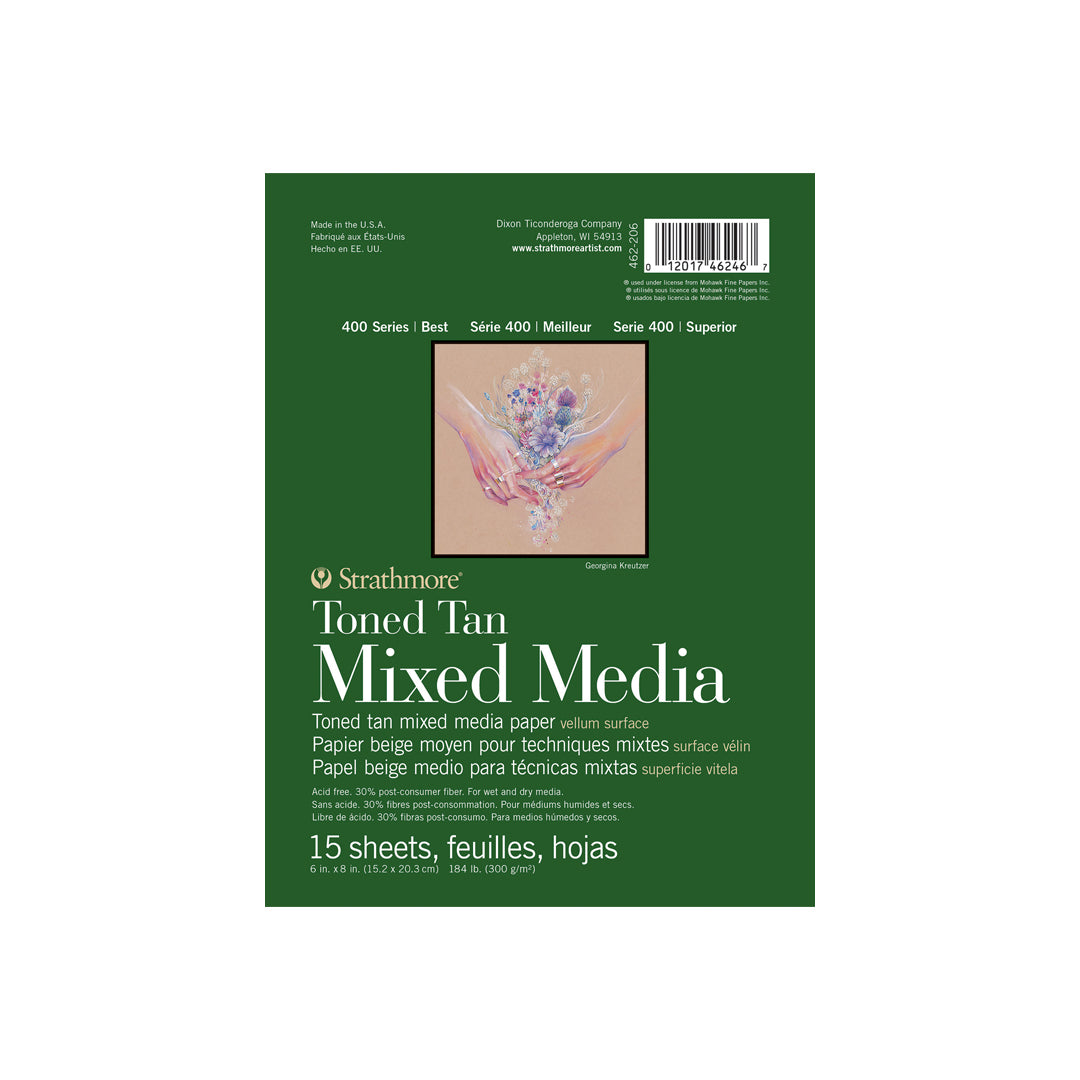 Strathmore 400 Series Toned Tan & Gray Mixed Media Paper Pad - Retail Maharaj