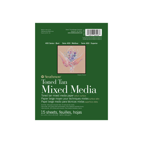 Strathmore 400 Series Toned Tan & Gray Mixed Media Paper Pad - Retail Maharaj