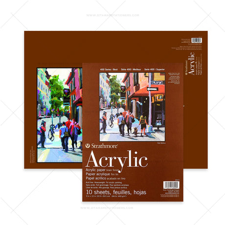 Strathmore 400 Series Heavyweight Linen Acrylic Painting Pad 400 GSM - Retail Maharaj