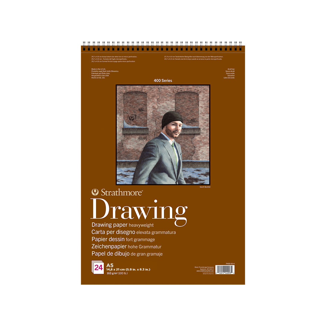 Strathmore 400 Series Heavyweight Drawing Pad 100 lb Cream Paper - Retail Maharaj