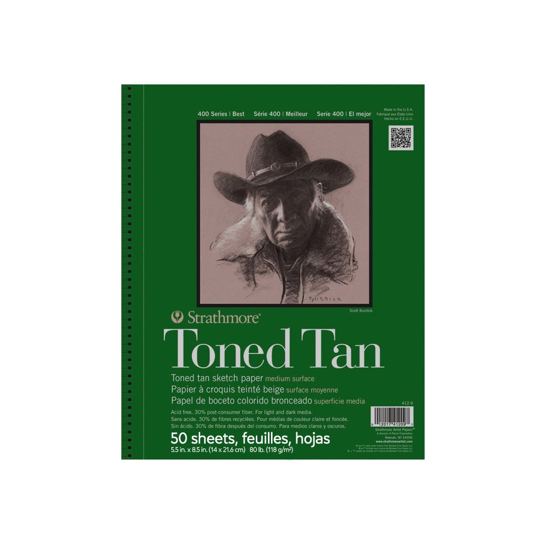 Strathmore 400 Series Toned Tan & Gray Sketch Paper Pads - Retail Maharaj