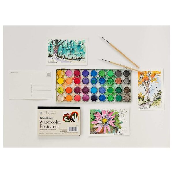 Strathmore Watercolor Postcards Paper Pad 4 x 6 Inch Cold Press - Retail Maharaj