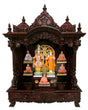 Ghar Mandir - Sag Wood (Teak Wood) with Cherry Polish (51" x 36") - Retail Maharaj
