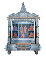 Ghar Mandir - Small Aluminium & Copper Mandir (30" x 18") - Retail Maharaj