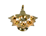 Panch Arti Diya Stand – Five Elements Design for Spiritual Rituals - Retail Maharaj