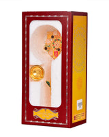 Pooja 3 Diya Aarti Metal Stand – Ornamental Diya for Rituals - Retail Maharaj