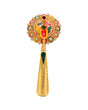 Pooja Diya Aarti Metal Stand – Ornate Diya for Wick Sticks - Retail Maharaj
