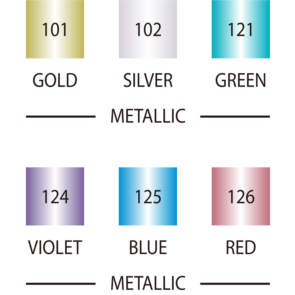 ZIG Metallic Calligraphy Dual Tip Pen Set of 6 – MS 8400 - Retail Maharaj