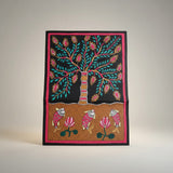 Handmade Madhubani Painting – Tree of Life | Mithila Art Traditional Indian Folk Wall Decor - Retail Maharaj