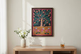 Handmade Madhubani Painting – Tree of Life | Mithila Art Traditional Indian Folk Wall Decor - Retail Maharaj