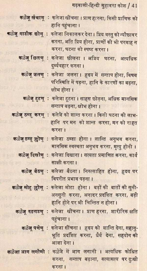 गढ़वाली हिन्दी मुहावरा कोश: Dictionary of Garhwali Hindi Idioms (An Old and Rare Book) - Retail Maharaj
