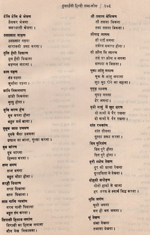 कुमाउँनी-हिन्दी शब्द-कोश: Kumauni-Hindi Dictionary (An Old and Rare Book) - Retail Maharaj