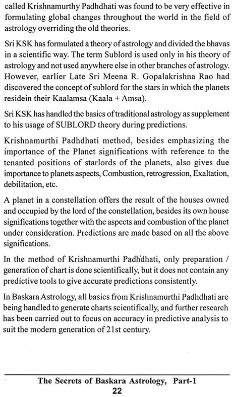 The Secrets Of Baskara Astrology (3 Volumes Set) [English] By Prasanna Jothidamani K Baskaran - Retail Maharaj