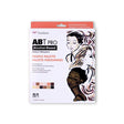Tombow ABT PRO Alcohol Based Dual Tip Art Markers People Skin Tone Palette Set of 12 - Retail Maharaj