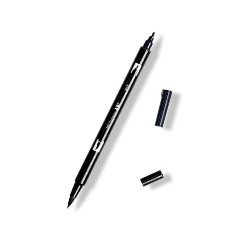 Tombow Fudenosuke and ABT Brush Pens Hard Tip Soft Tip and Dual Tip Black - Retail Maharaj