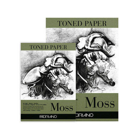 Fabriano Toned Paper Pad Moss 120 GSM - Retail Maharaj
