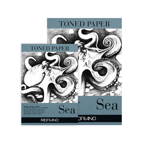 Fabriano Toned Paper Pad Sea – 120 GSM Drawing & Sketch Pad - Retail Maharaj