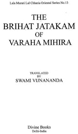 The Brihat Jataka of Varaha Mihira - Retail Maharaj
