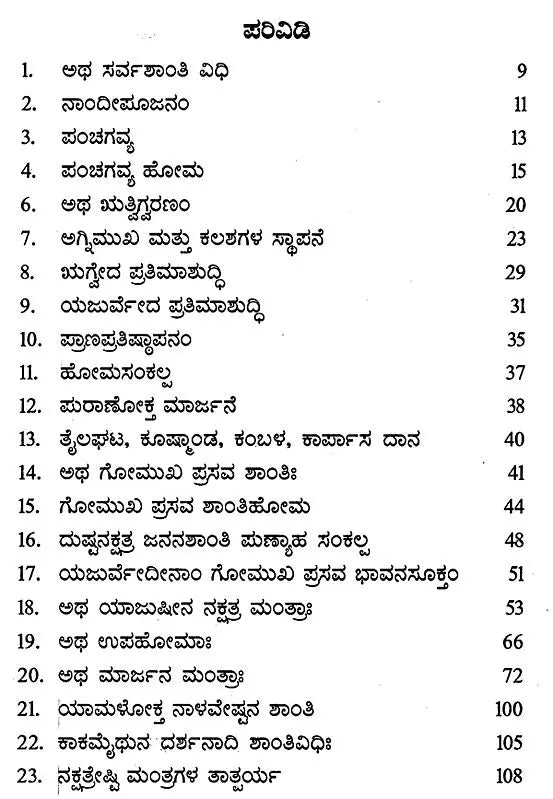 ಸರ್ವ ಶಾಂತಿ ವಿಧಿಃ- Sarva Shanti Vidhi (Kannada) - Retail Maharaj
