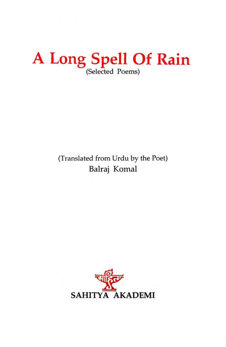 A Long Spell of Rain (Selected Poems) - Retail Maharaj