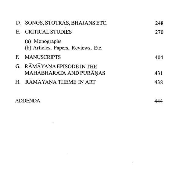 A Critical Inventory of Ramayana Studies In The World in Set of 2 Volumes (Vol:1 Indian Languages and English Vol:II Foreign Languages) - Retail Maharaj