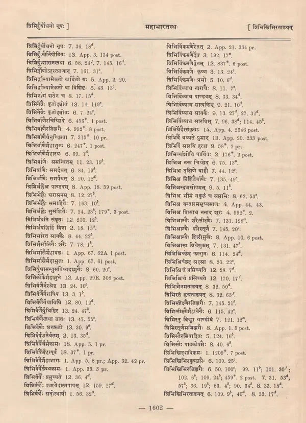 महाभारतस्थ- श्लोक पाद सूची- The Pratika- Index of The Mahabharata- Being a Comprehensive Index of Verse-Quarters Occurring in The Critical Edition of The Mahabharata (An Old and Rare Book in Set of 6 Volumes) - Retail Maharaj