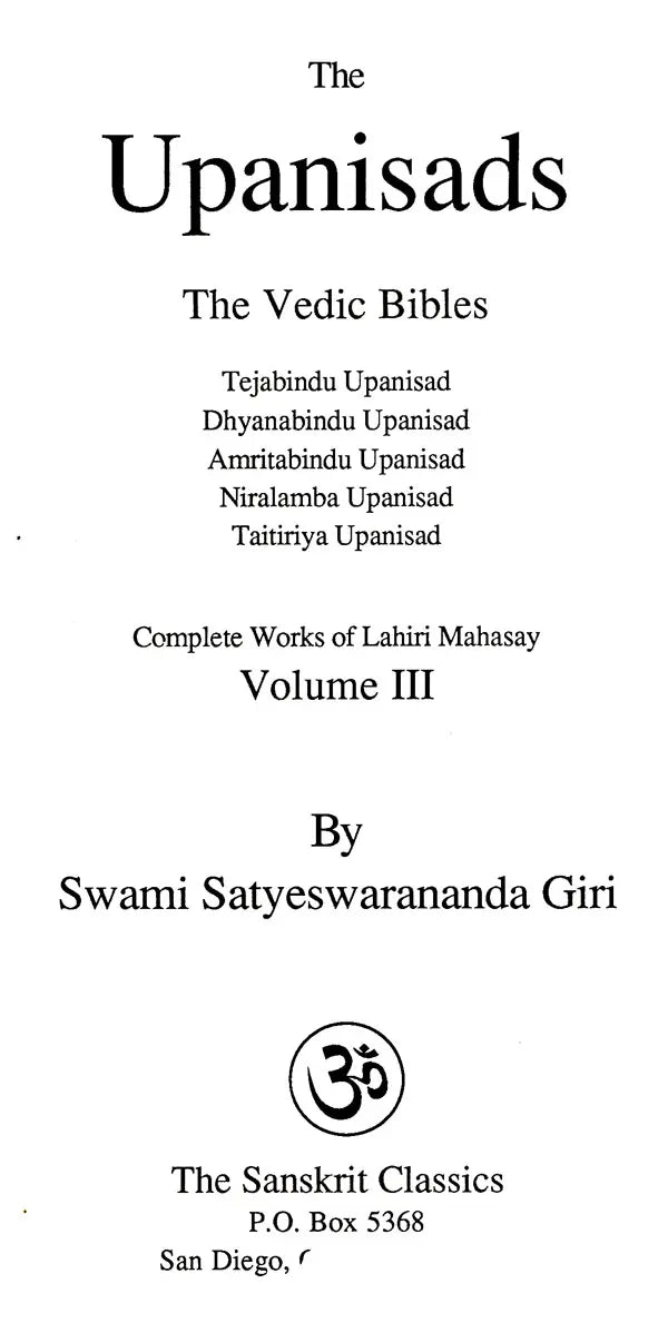 The Upanisads- The Vedic Bibles (Volume- 3) - Retail Maharaj