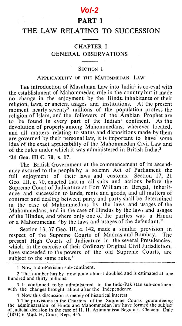 Muhammadan Law (Set of 2 Volumes) - Retail Maharaj