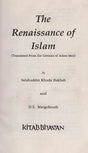 The Renaissance of Islam: Translated from the German of Adam Mez - Retail Maharaj