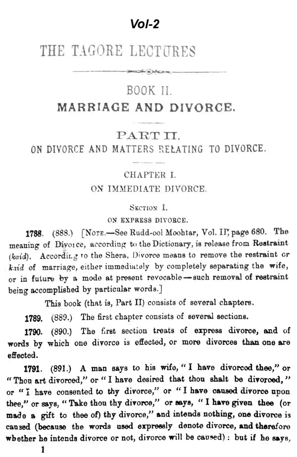 Fatawa-i-Qazi Khan with Arabic Text Relating to Islamic Law of Marriage, Dower, Divorce, Legitimacy and Guardianship of Minors according to Sunnies (Set of 2 Vols.) - Retail Maharaj