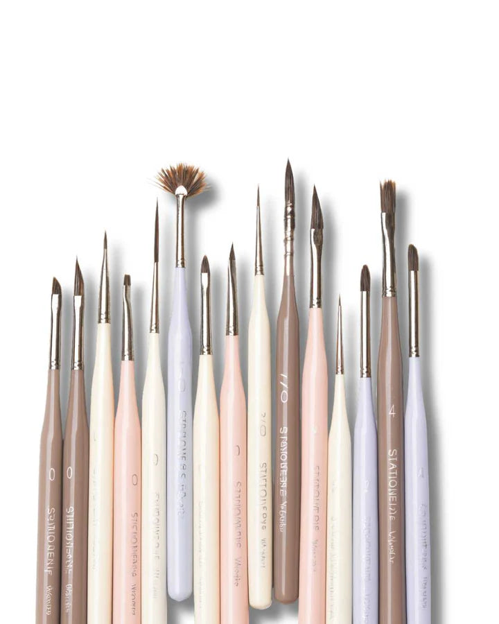 Stationerie Ultramini Liners Brush Set of 15 Vintage Pastel Edition - Retail Maharaj
