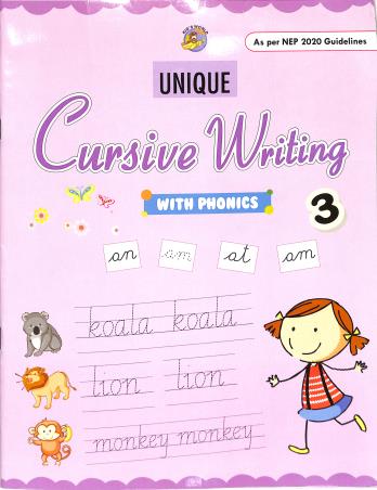 Unique Cursive Writing With Phonics 3 (NEP 2020) - Retail Maharaj
