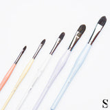 Retail Maharaj Filbert Brush Set of 5 Kolinsky Synthetic Candy Handle - Retail Maharaj